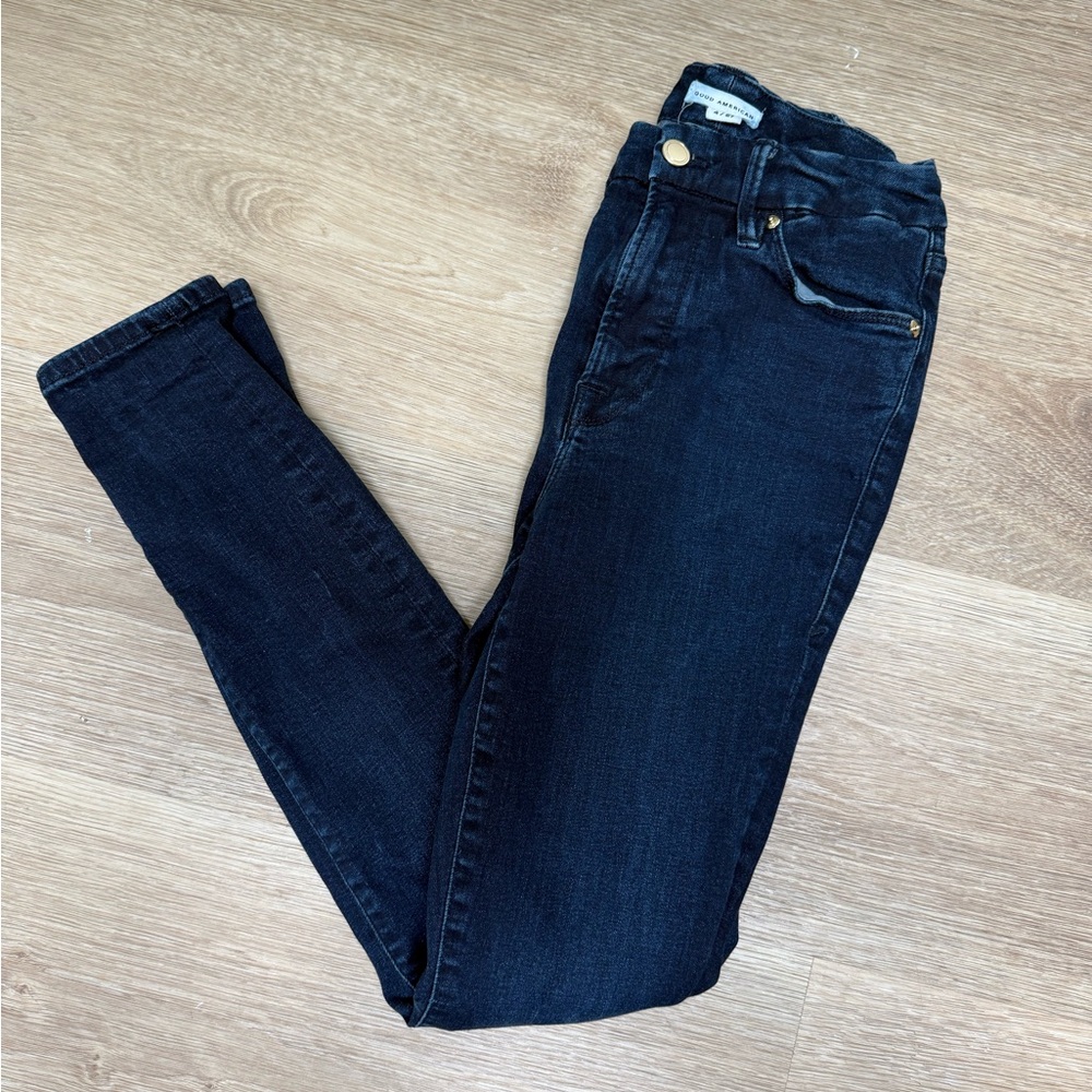 Good American Black Skinny Jeans Stretchy Fit